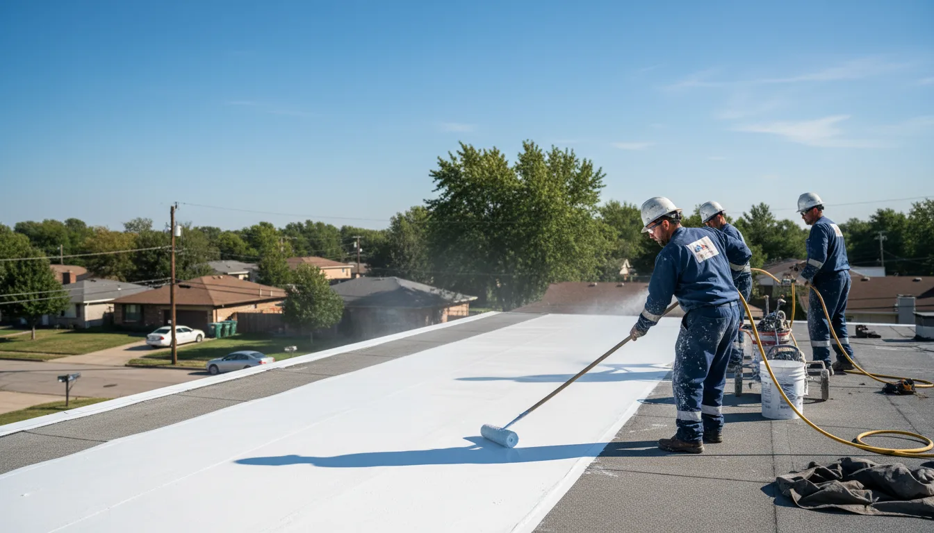 Commercial roof coating in Broken Bow, OK near me